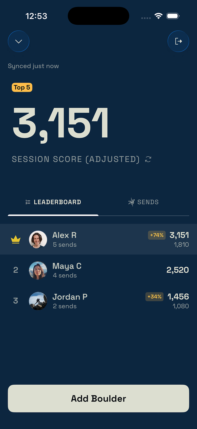 CompSesh live multiplayer session